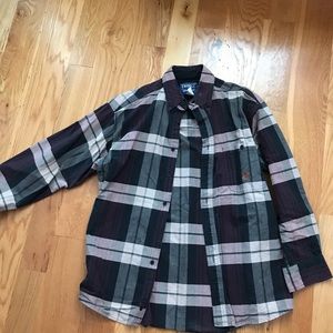 wrangler long sleeve casual button-down